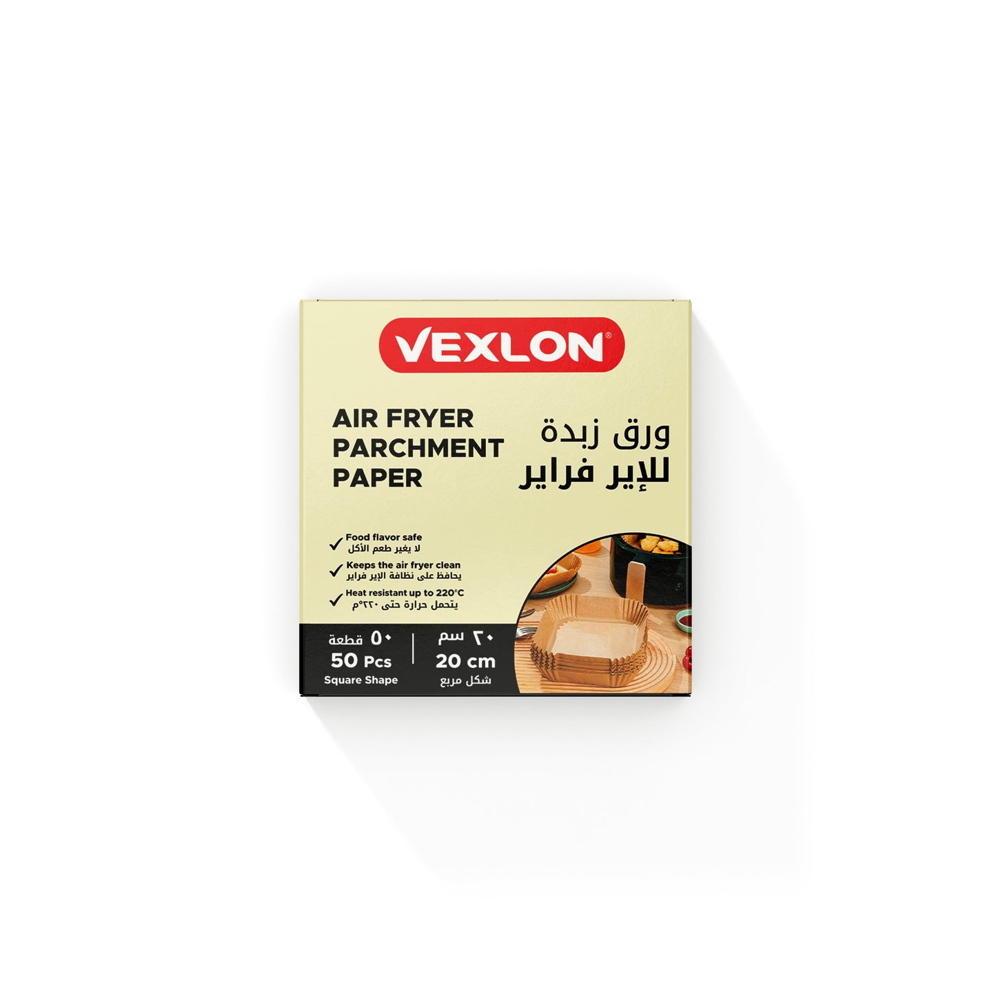 Vexlon Air Fryer Paper - Square 20cm