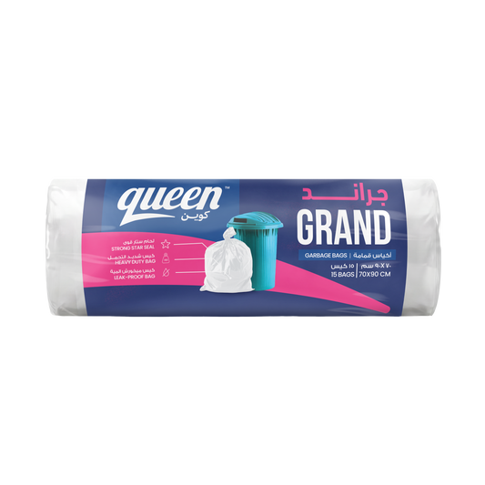 Queen White Garbage Bags Roll - 1 Kilo