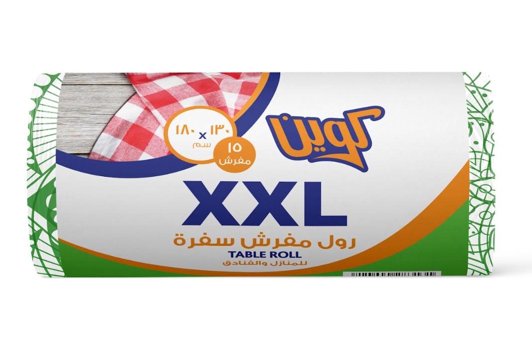 Queen Table Cover Roll XXL - 130x 180 Cm--كوين رول مفرش 15 مفرش - XXL