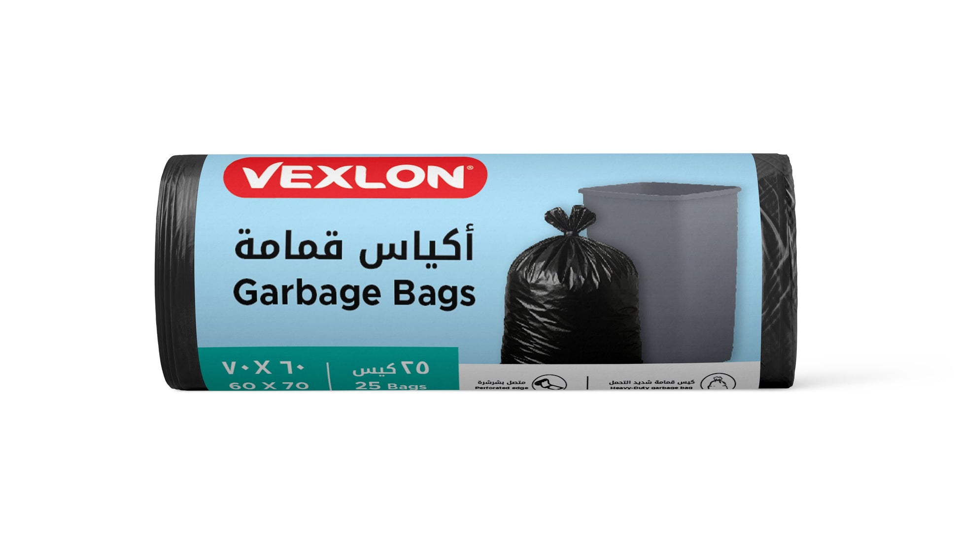 Vexlon Garbage Bags Roll - 60x70cm 25 Bags