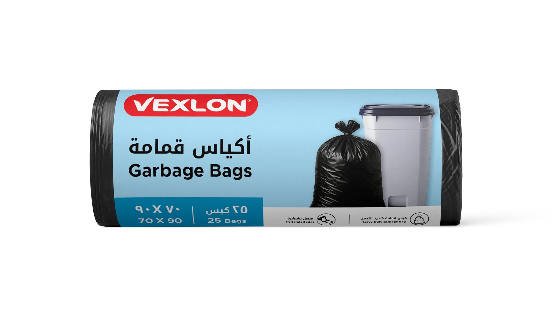 Vexlon Garbage Bags Roll - 70x90cm 25 Bags