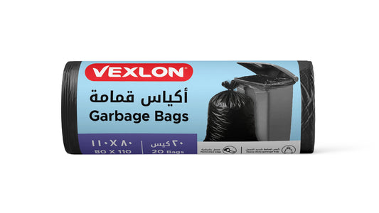 Vexlon Garbage Bags Roll - 80x110cm 20 Bags