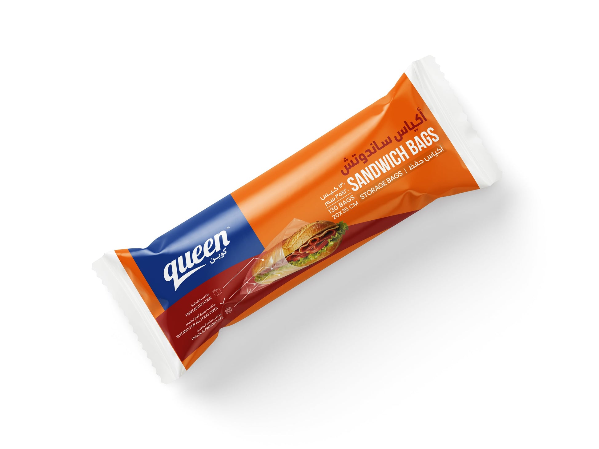 Queen Sandwich Bags Roll - 130 Bags
