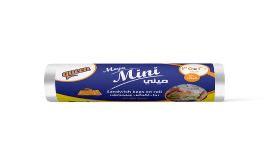 Queen Sandwich Bags Roll Mega Mini  - كوين رول اكياس سندوتش ميجا مينى -
