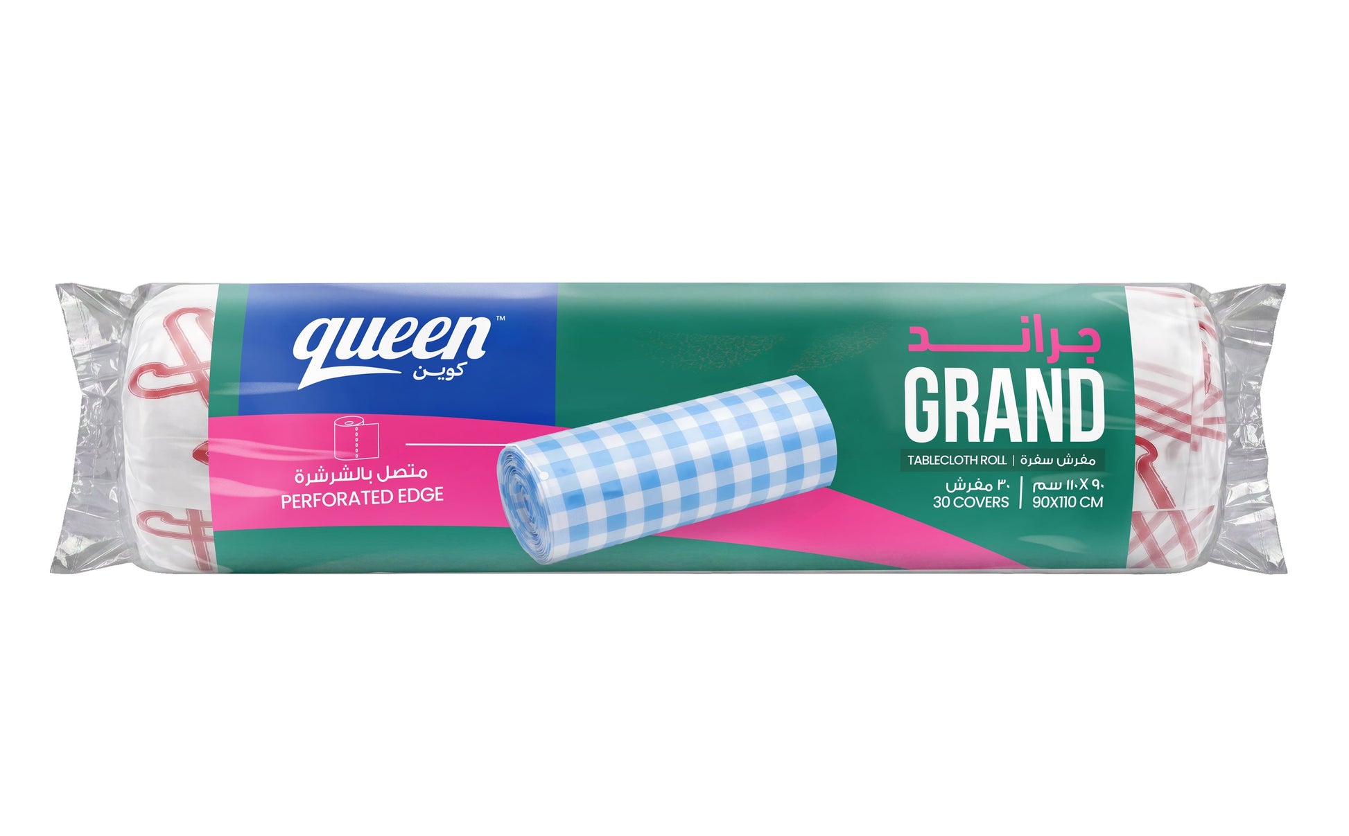 Queen Table Cover Roll Mega Mini - 30 Pieces